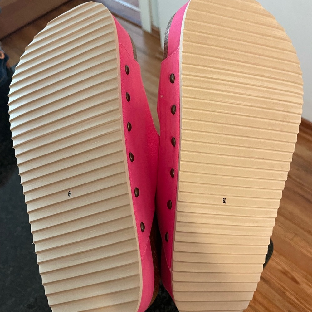 Altar'd State Pink Double Strap Sandals - Picture 4 of 5